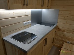 Voll Ausgestattete Kuche Mit Kochplatte Und Kuhlschrank Original Finkota Wichtelwagen